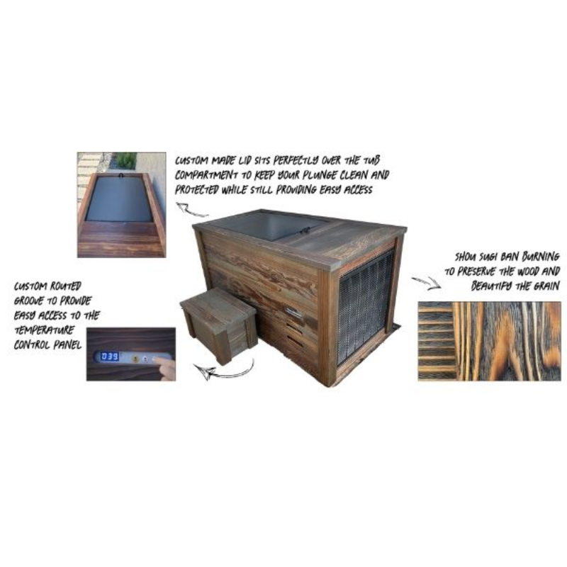 Kooru Cold Plunge Tub Redwood Immersion Bath