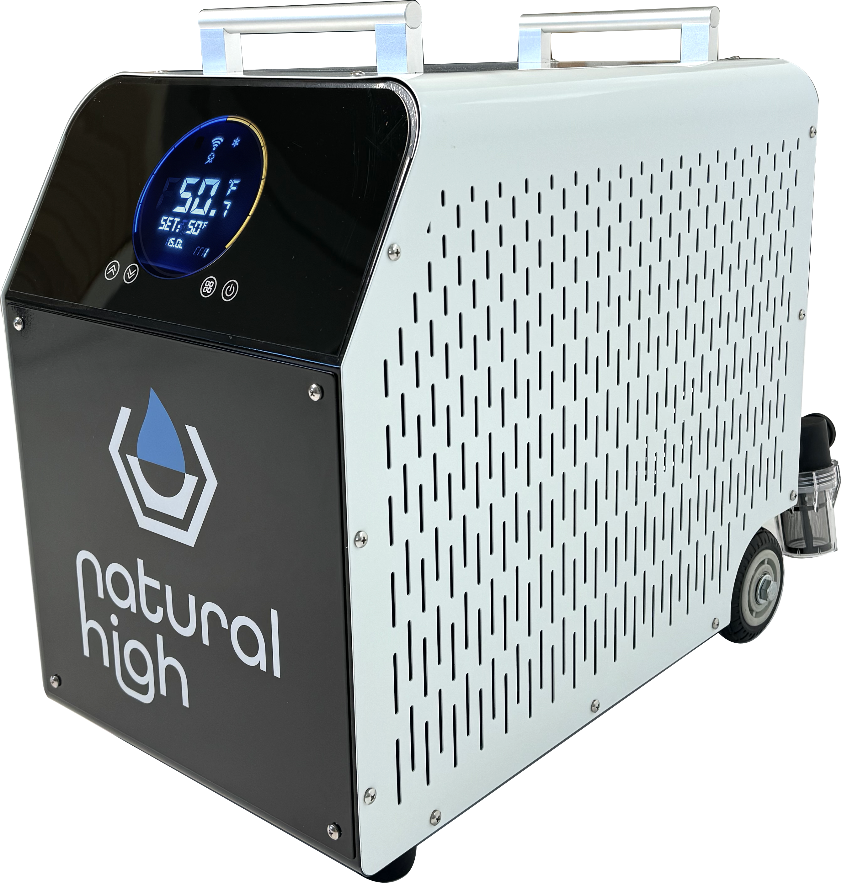 Natural High Premier Acrylic Cold Plunge Tub with 1HP Chiller and Insulated Cover
