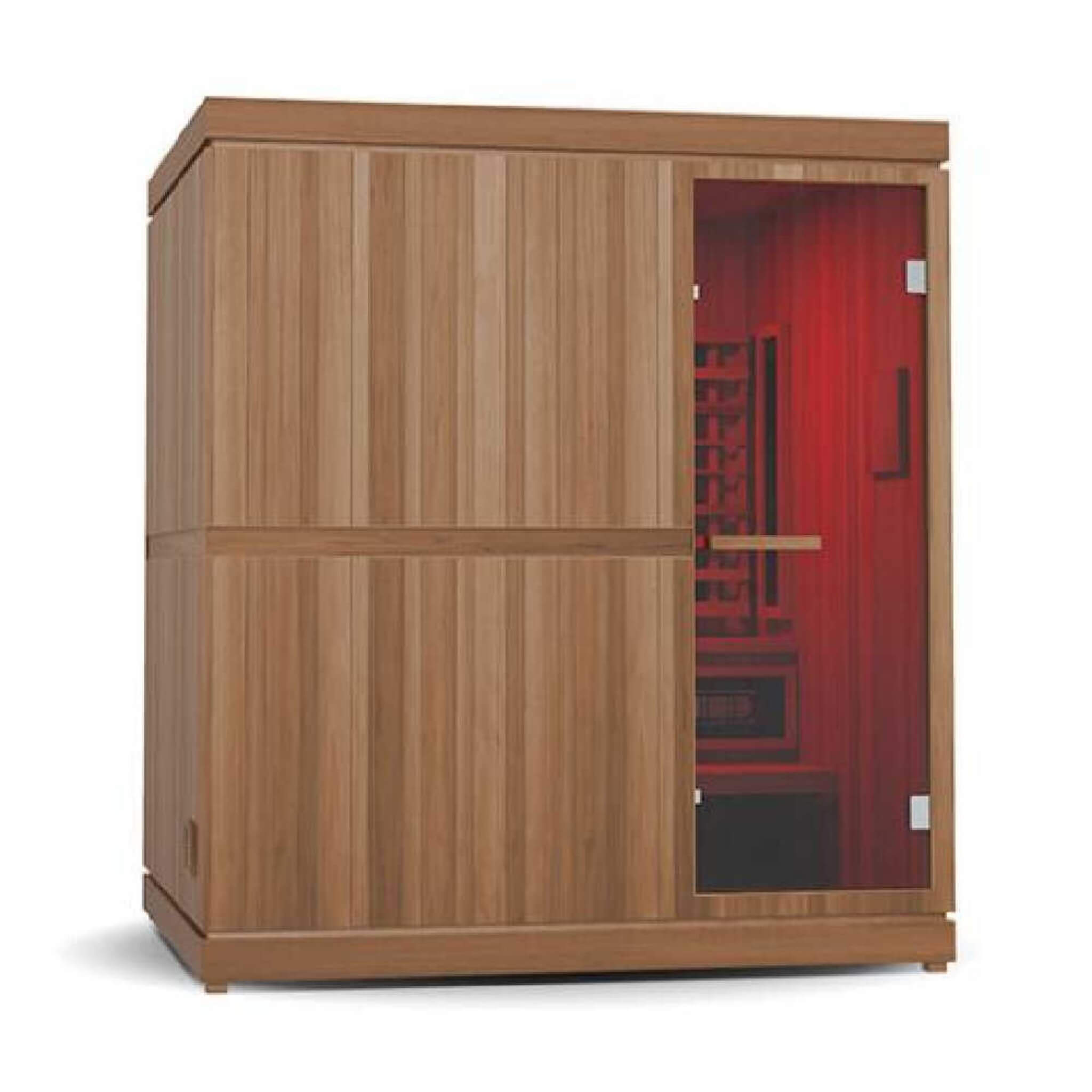 Finnmark FD-5 Trinity XL 4-Person Home Infrared and Steam Sauna Combo with Red Light Panel