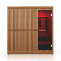 Finnmark FD-5 Trinity XL 4-Person Home Infrared and Steam Sauna Combo with Red Light Panel