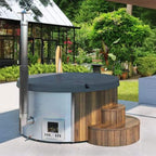 SaunaLife Model S4N Premium 6-Person Home Wood-Burning Hot Tub [SL-MODELS4N]