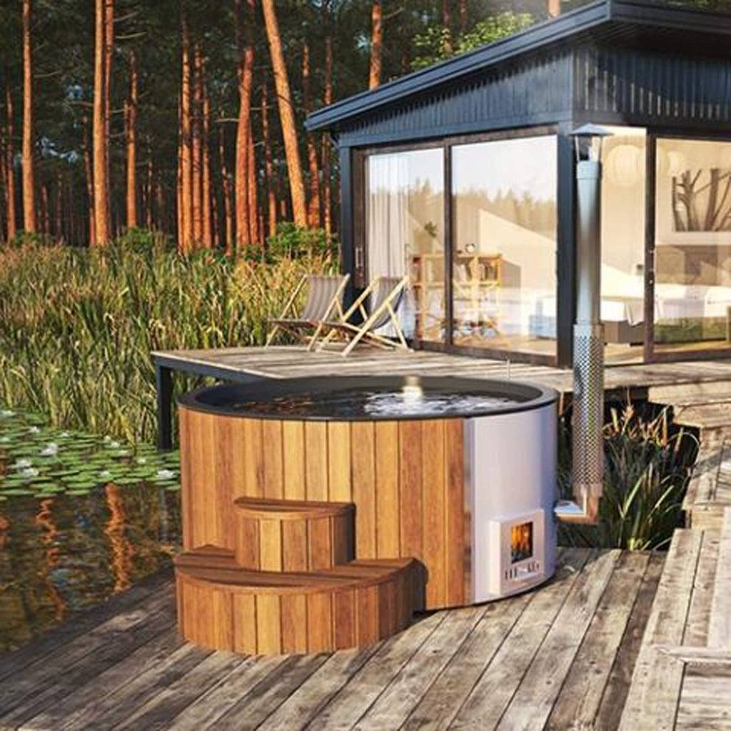SaunaLife Model S4N Premium 6-Person Home Wood-Burning Hot Tub [SL-MODELS4N]