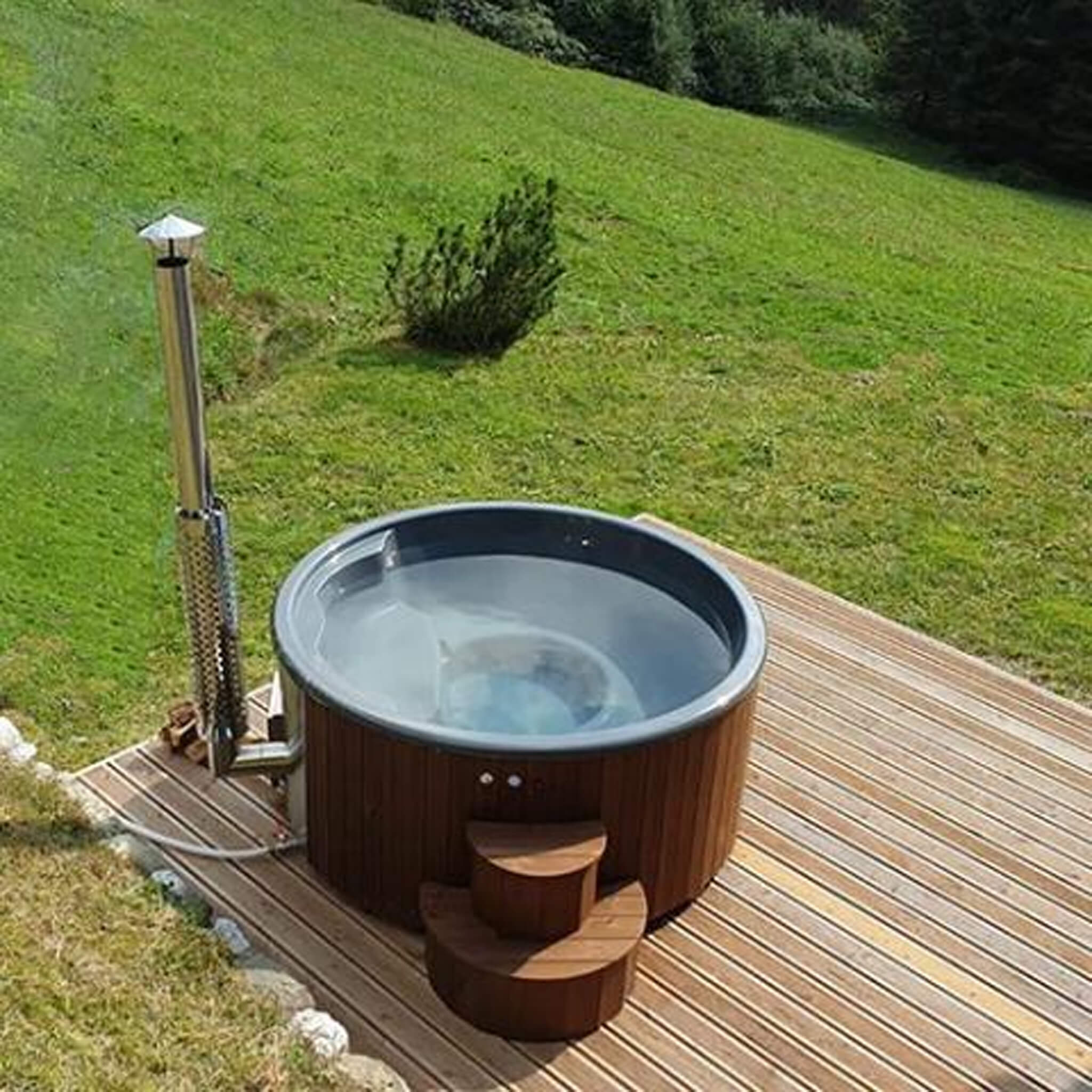 SaunaLife Model S4N Premium 6-Person Home Wood-Burning Hot Tub [SL-MODELS4N]
